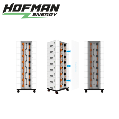 Batterie de stockage premium LiFePO4 10,24 - 40,96 kWh empilable HOFMAN-ENERGY