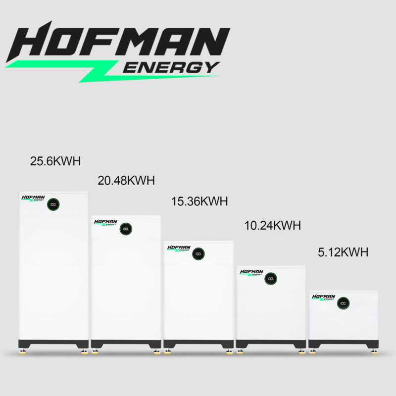 Stockage par batterie Premium LiFePO4 5,12 - 25,6 kWh empilable haute tension | ÉNERGIE HOFMAN