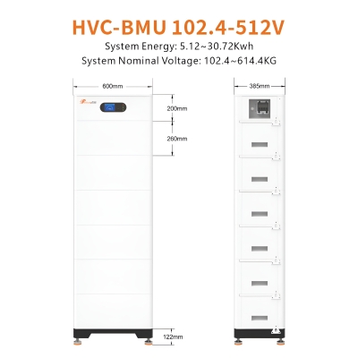 Batteriespeicher Premium LiFePO4 5.12 - 30.72 kWh stapelbar Hochvolt | Felicity