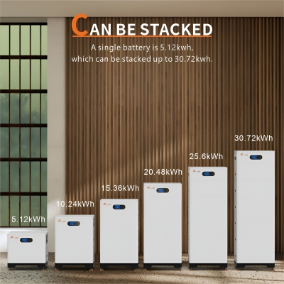 Batteriespeicher Premium LiFePO4 5.12 - 30.72 kWh stapelbar Hochvolt | Felicity