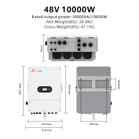 Inverter Felicity Solar Hybrid On/Off-Grid 10kW 3-Phase WiFi